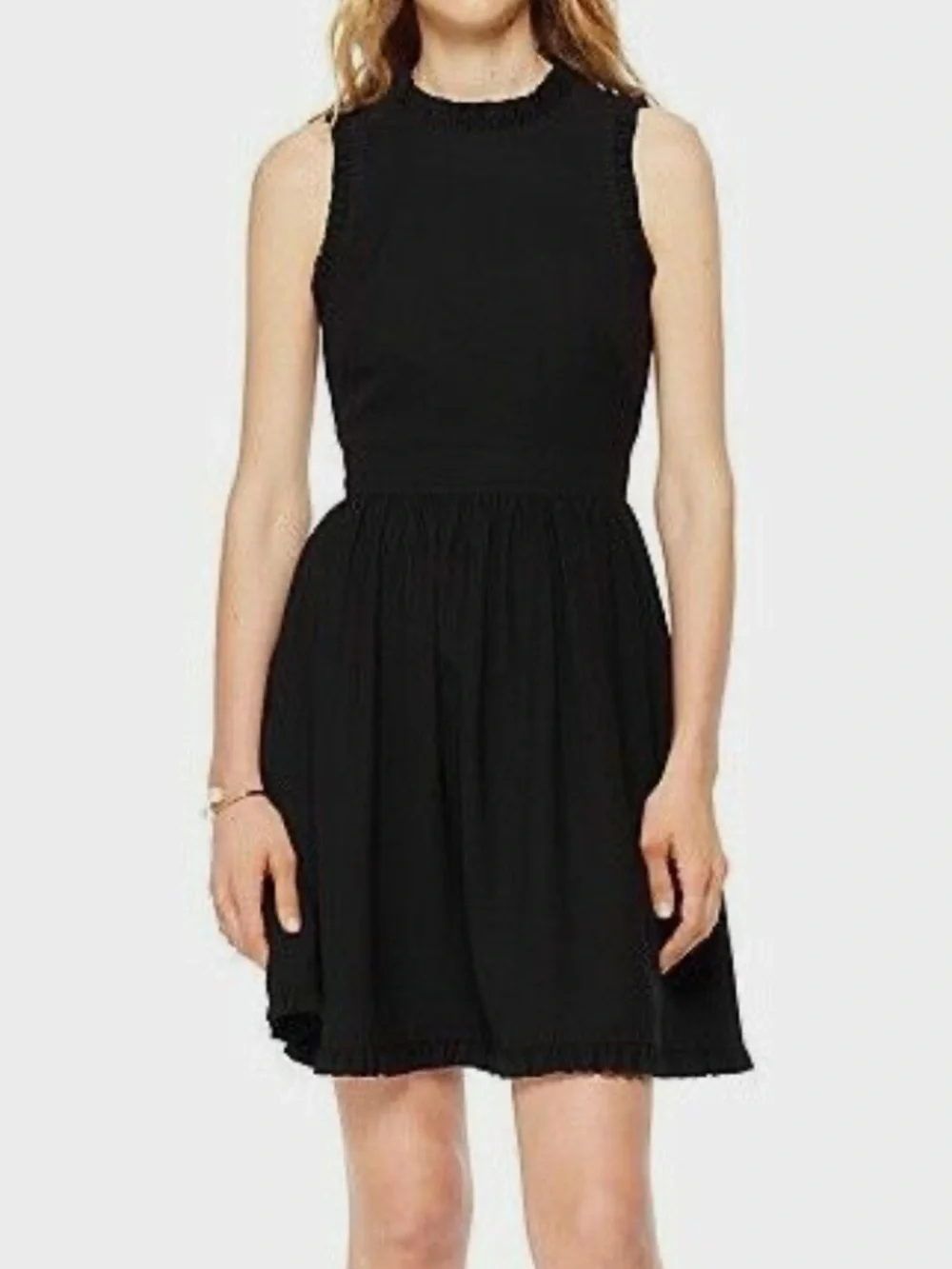 Kate Spade New York Women's Ruffle Sleeveless Fit & Flare Dress Size 0